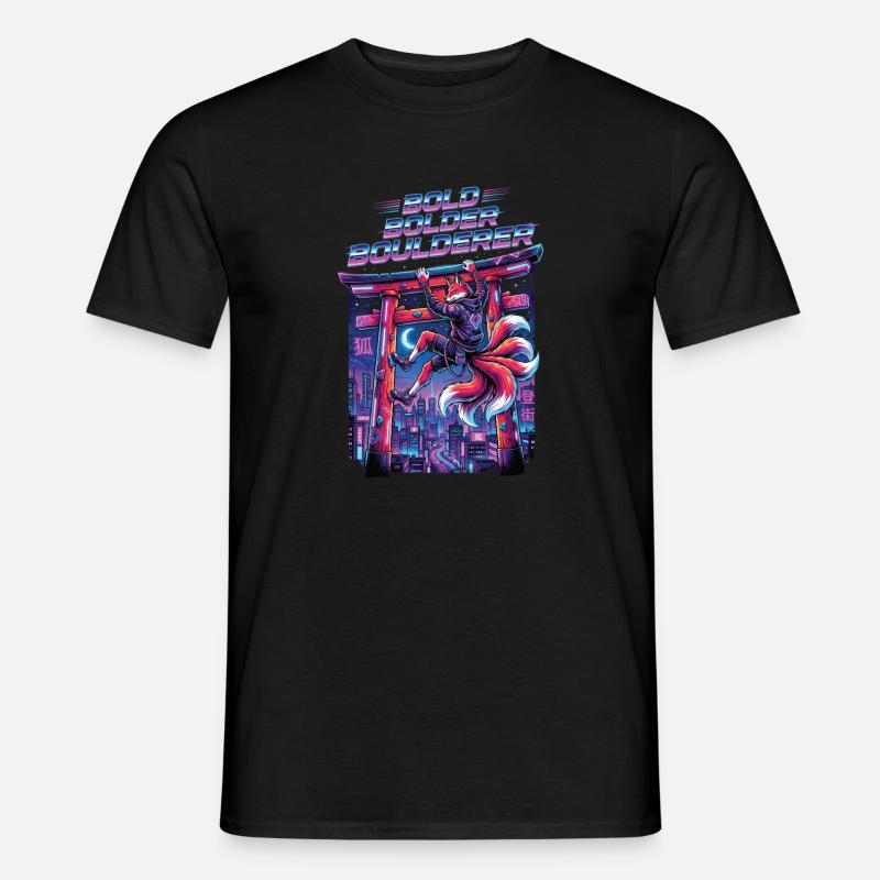 Bouldern Bold Bolder Boulderer - Männer T-Shirt - Schwarz