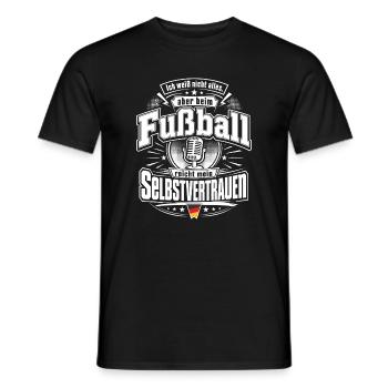 Selbstvertrauen reicht - Männer T-Shirt - Schwarz - Vorne - AI Model Male 178 light (178cm)