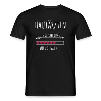 Hautärztin Ausbildung Medizinstudium Ärztin - Männer T-Shirt - Schwarz - Vorne - AI Model Male 178 light (178cm)