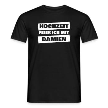Geschenk für Damien - Männer T-Shirt - Schwarz - Vorne - AI Model Male 178 light (178cm)
