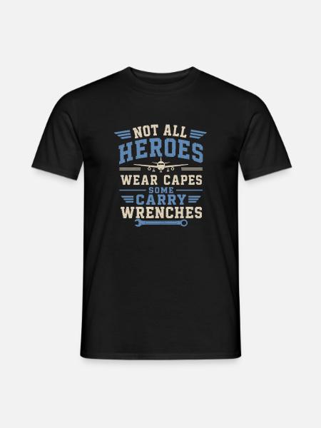 Aircraft Mechanic Aviation Technology Maintenance - Men's T-Shirt - black