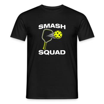 Smash squad funny pickleball player - Men's T-Shirt - black - Front - AI Model Male 178 light (178cm)