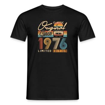50e anniversaire, 50 ans - T-shirt homme - noir - Devant - AI Model Male 178 light (178cm)