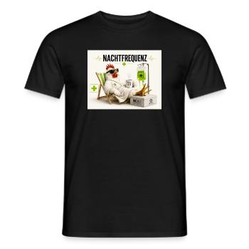 Nachtfrequenz Huhn im Sanatorium - Männer T-Shirt - Schwarz - Vorne - AI Model Male 178 light (178cm)
