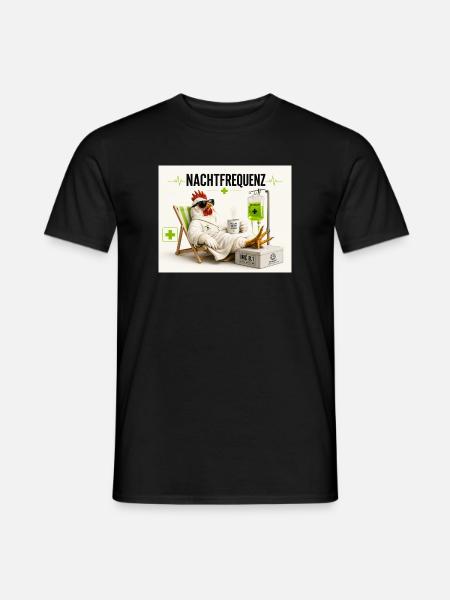 Nachtfrequenz Huhn im Sanatorium - Männer T-Shirt - Schwarz