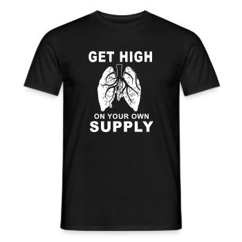 Bold Hands Slogan Rebellion - Männer T-Shirt - Schwarz - Vorne - AI Model Male 178 light (178cm)