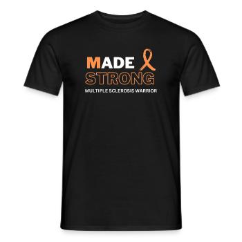 Multiple Sclerosis Strong MS Warrior Awareness - Men's T-Shirt - black - Front - AI Model Male 178 light (178cm)