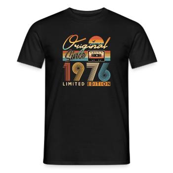 50e anniversaire, 50 ans - T-shirt homme - noir - Devant - AI Model Male 178 light (178cm)