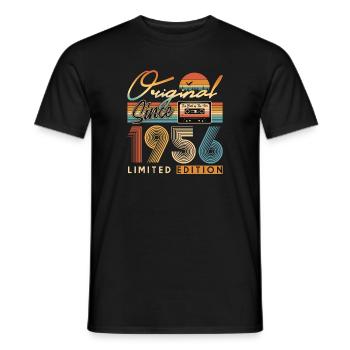 70e anniversaire, 70 ans - T-shirt homme - noir - Devant - AI Model Male 178 light (178cm)