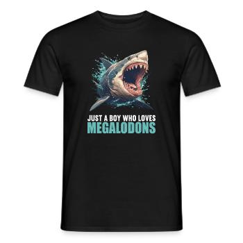 Megalodons Megalodon - Men's T-Shirt - black - Front - AI Model Male 178 light (178cm)