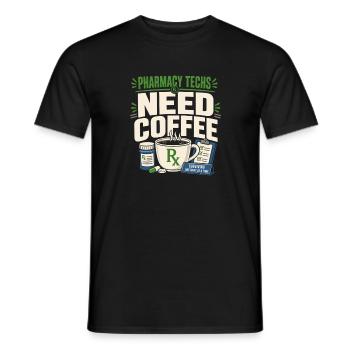 Apothekentechniker Pharmacy Tech Cpht Rx Geschenk - Männer T-Shirt - Schwarz - Vorne - AI Model Male 178 light (178cm)