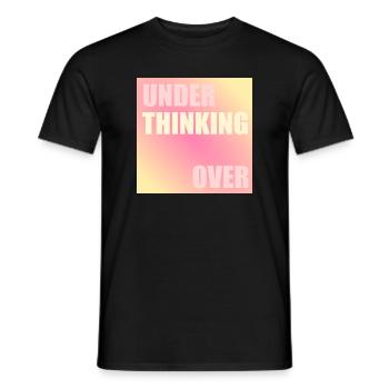 Thinking - Men's T-Shirt - black - Front - AI Model Male 178 light (178cm)
