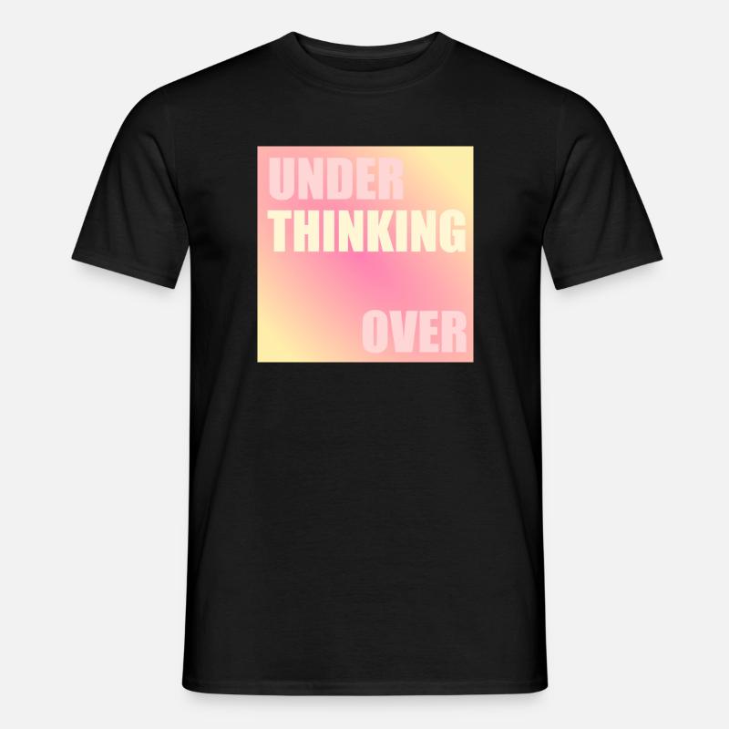 Denken - Männer T-Shirt - Schwarz