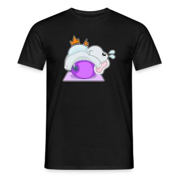 Elefant Yoga Fitness Gymnastik - Männer T-Shirt - Schwarz - Vorne - AI Model Male 178 light (178cm)