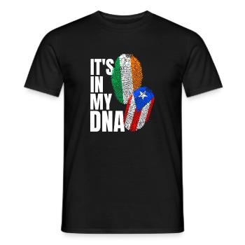 DNA-Stolz: Italienischer Puerto-Ricaner - Männer T-Shirt - Schwarz - Vorne - AI Model Male 178 light (178cm)