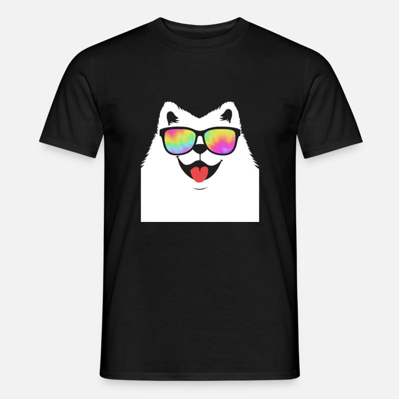 Samojede - Männer T-Shirt - Schwarz
