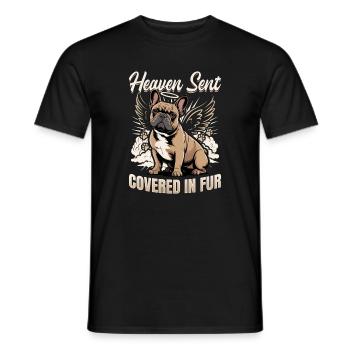 French Bulldog Frenchie Dog Breed - Men's T-Shirt - black - Front - AI Model Male 178 light (178cm)