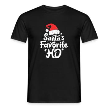 Santas Lieblings-Ho - Männer T-Shirt - Schwarz - Vorne - AI Model Male 178 light (178cm)