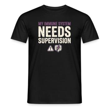 Crohn's disease, Crohn's disease, Ibd-krieger - Men's T-Shirt - black - Front - AI Model Male 178 light (178cm)