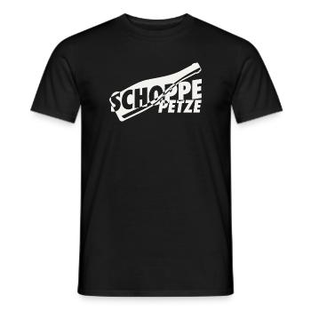 Schoppe-petze - Männer T-Shirt - Schwarz - Vorne - AI Model Male 178 light (178cm)