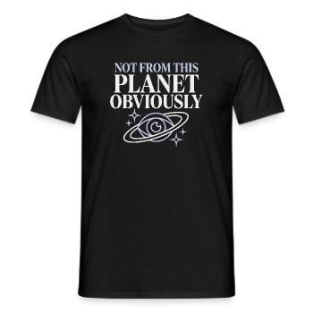 Extra Celestial Girl Alien Glam Nicht Von Diesem - Männer T-Shirt - Schwarz - Vorne - AI Model Male 178 light (178cm)