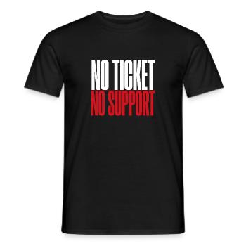 No Ticket No Service IT Support Ticketing - Männer T-Shirt - Schwarz - Vorne - AI Model Male 178 light (178cm)