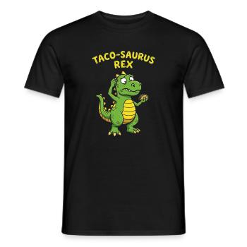 Taco Saurus Rex Foodie Hungryer Food Mexican - T-shirt homme - noir - Devant - AI Model Male 178 light (178cm)