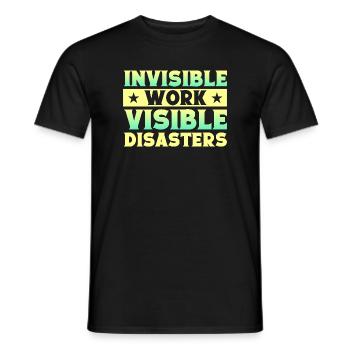 Musical Theatre Invisible Work Theater Gift - Männer T-Shirt - Schwarz - Vorne - AI Model Male 178 light (178cm)