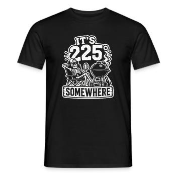 Il fait 225° quelque part squelette barbecue - T-shirt homme - noir - Devant - AI Model Male 178 light (178cm)