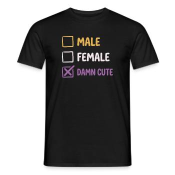 Pride Month LGBTQ - Non Binary, Gender-fluid - Men's T-Shirt - black - Front - AI Model Male 178 light (178cm)