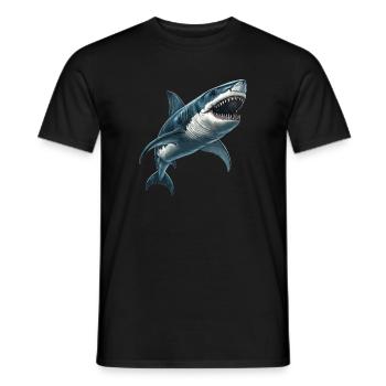 Sharks Shark - Men's T-Shirt - black - Front - AI Model Male 178 light (178cm)