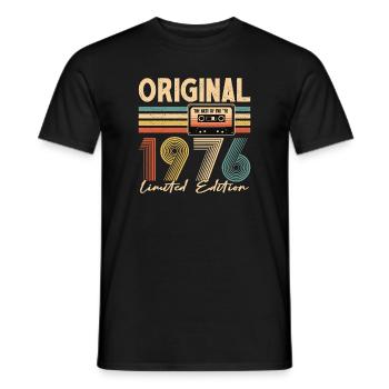 50e anniversaire, 50 ans - T-shirt homme - noir - Devant - AI Model Male 178 light (178cm)