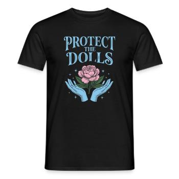 Pride Month LGBTQ - Protect The Dolls - Men's T-Shirt - black - Front - AI Model Male 178 light (178cm)