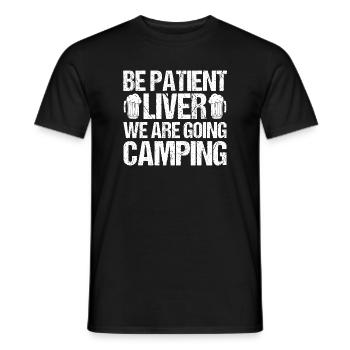 Camping Bonfire Camp Life Forest Camper - Männer T-Shirt - Schwarz - Vorne - AI Model Male 178 light (178cm)