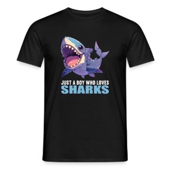 Requins Requin - T-shirt homme - noir - Devant - AI Model Male 178 light (178cm)