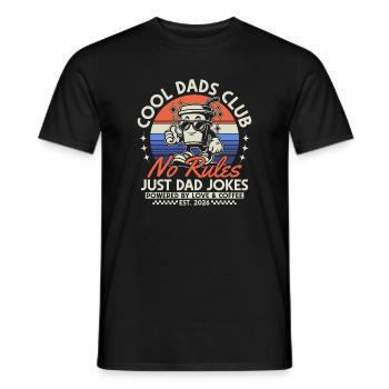 Club des papas cool - Cadeau de la fête des pères 2026 - T-shirt homme - noir - Devant - AI Model Male 178 light (178cm)