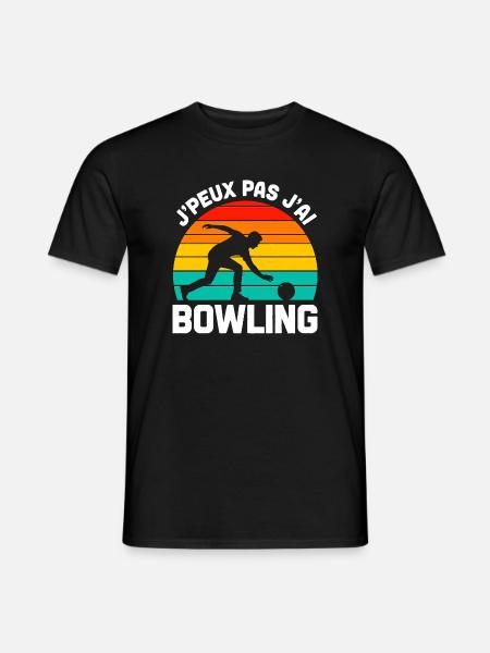Je Ne Peux Pas J'ai Bowling - Men's T-Shirt - black