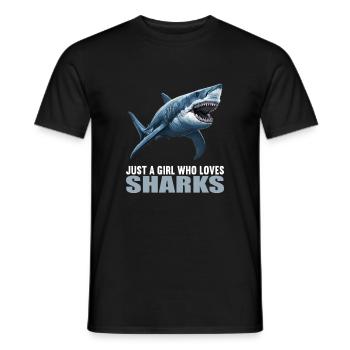 Requins Requin - T-shirt homme - noir - Devant - AI Model Male 178 light (178cm)