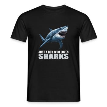 Requins Requin - T-shirt homme - noir - Devant - AI Model Male 178 light (178cm)