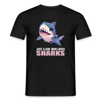 Requins Requin - T-shirt homme - noir - Devant - AI Model Male 178 light (178cm)