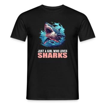Requins Requin - T-shirt homme - noir - Devant - AI Model Male 178 light (178cm)