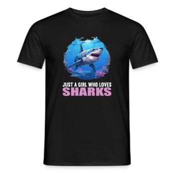 Requins Requin - T-shirt homme - noir - Devant - AI Model Male 178 light (178cm)