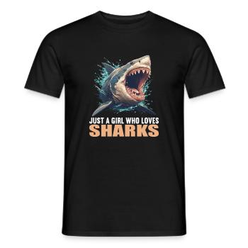 Requins Requin - T-shirt homme - noir - Devant - AI Model Male 178 light (178cm)