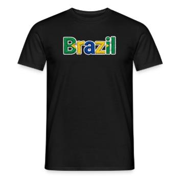 Brésil - T-shirt homme - noir - Devant - AI Model Male 178 light (178cm)