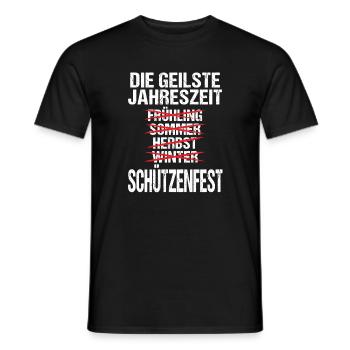 Geilste Jahreszeit Schützenfest - Männer T-Shirt - Schwarz - Vorne - AI Model Male 178 light (178cm)