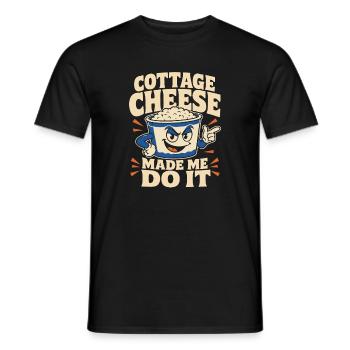 Proteinreiches Snack-geschenk Für Feinschmecker - Männer T-Shirt - Schwarz - Vorne - AI Model Male 178 light (178cm)
