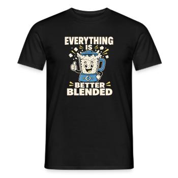 Proteinreiches Snack-geschenk Für Feinschmecker - Männer T-Shirt - Schwarz - Vorne - AI Model Male 178 light (178cm)