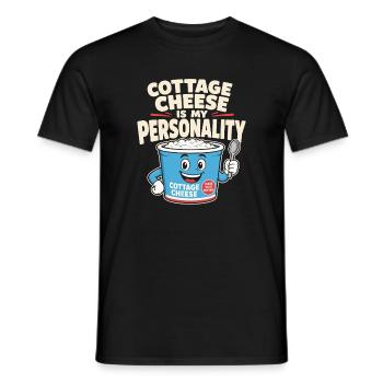 Proteinreiches Snack-geschenk Für Feinschmecker - Männer T-Shirt - Schwarz - Vorne - AI Model Male 178 light (178cm)