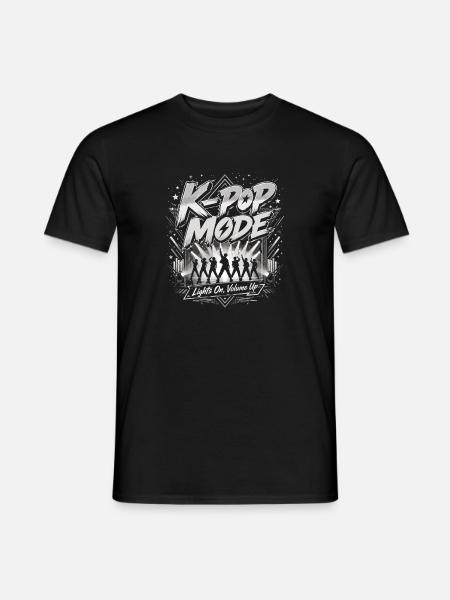 K-Pop Mode Konzert Motiv - Männer T-Shirt - Schwarz