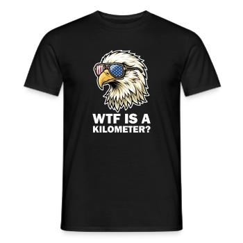 American Eagle Flag Goggles - Men's T-Shirt - black - Front - AI Model Male 178 light (178cm)